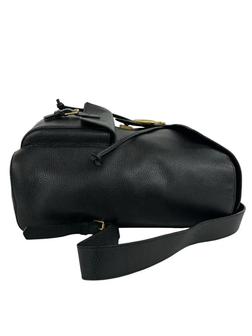Gucci GG Logo Leather Backpack Black